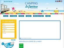 Tablet Screenshot of campinglacapricieuse.com